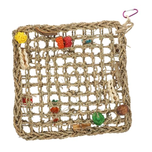 GRIRIW Vogel-hängestange, Hängematte, Papagei, Vogel, Holzschaukel, Spielzeug, Netz-hängematte, Schaukel, Hängespielzeug GRIRIW Vogel-hängestange, Hängematte, Papagei, Vogel, Holzschaukel, Spielzeug, Netz-hängematte, Schaukel, Hängespielzeug von GRIRIW