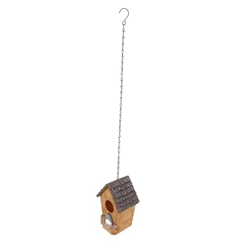 GRIRIW Vogelhaus aus Harz Hängendes Gartenvogelhaus Kleines für Sichere Schlafbox und Nistplatz für Garten und Terrasse Dekorative Innendekoration GRIRIW Vogelhaus aus Harz Hängendes Gartenvogelhaus Kleines für Sichere Schlafbox und Nistplatz für Garten und Terrasse Dekorative Innendekoration von GRIRIW