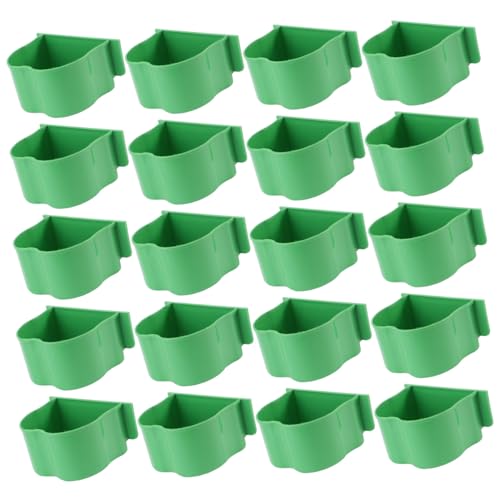 GRIRIW 20stücke Geflügelfutterbox Futterspender Für Ziervögel Futterbox Für Vogelkäfige Futterbecken Für Vogelkäfige Futterbox Für Käfige von GRIRIW