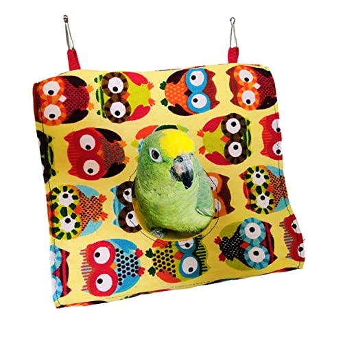 GRIRIW Triangle Parrot Hammock Für Vögel Hängendes Schlafnest Aus Canvas Owl Gelbe Innenseite Bequeme Ruhegelegenheit Für Kleine Haustiere Und Vögel Für Käfige Und Wohnräume GRIRIW Triangle Parrot Hammock Für Vögel Hängendes Schlafnest Aus Canvas Owl Gelbe Innenseite Bequeme Ruhegelegenheit Für Kleine Haustiere Und Vögel Für Käfige Und Wohnräume von GRIRIW