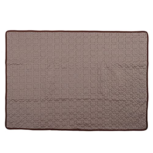 GRIRIW Kühlmatte Für Haustiere Selbstkühlende Hundedecke Aus EIS-Seide Vielseitig Einsetzbar Für Sofa Boden Und Auto Für Sommer Und Reisen Kaffeefarbe von GRIRIW