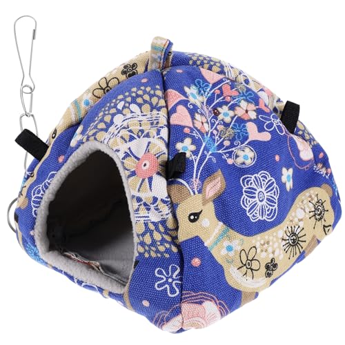 GRIRIW Winter Warm Hamster House Beheizbares Nest für Kleintiere Waschbar und Hängend für Hamster Chinchillas und Nagetiere von GRIRIW