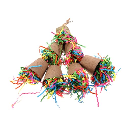GRIRIW Zum Zerkleinern Von Vögeln Futtersuchendes Papageienspielzeug Krallenschleifspielzeug Für Papageien Kauspielzeug Für Haustiere Zum Beißen Von Papageien Papier von GRIRIW
