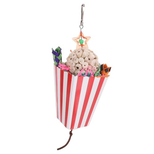 GRIRIW Chewing Toy Für Papageien Hängendes Molarspielzeug Natürlichem Teething Toy Für Große Vögel Spielzeug Für Vogelkäfige Beschäftigung Und Zahnpflege von GRIRIW