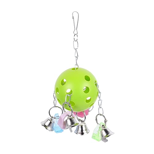 GRIRIW Hängendes Papagei-Spielzeug Mit Buntem Ball Und Glocken Kauspielzeug Für Vögel Zur Stressbewältigung Und Käfigdekoration Für Sittiche Und Andere Kleintiere GRIRIW Hängendes Papagei-Spielzeug Mit Buntem Ball Und Glocken Kauspielzeug Für Vögel Zur Stressbewältigung Und Käfigdekoration Für Sittiche Und Andere Kleintiere von GRIRIW