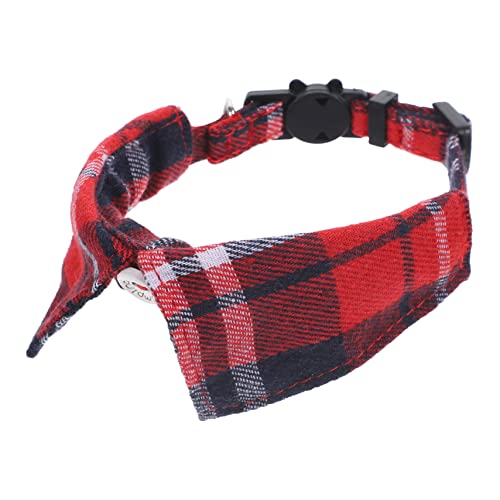GRIRIW Cat Collar Mit Verstellbarem Plaid-Design Und Glocke Süßes Katzenhalsband Für Haustiere Komfortabel Und Langlebig Für Kätzchen Und Kleine Katzen von GRIRIW