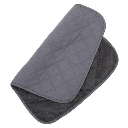 GRIRIW wasserdichte Fleece Pads Für Meerschweinchen Und Kaninchenkäfige Wiederverwendbare Tierbettwäsche Tiefgrau Mit Rautenmuster Als Unterlage Für Kleine Haustiere von GRIRIW