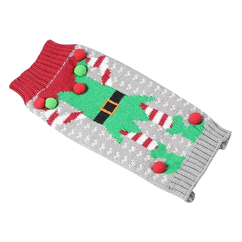 GRIRIW weihnachtliche Kleidung Christmas Weihnachten weihnachtsm weinacht New Year Katze Weihnachtspullover Weihnachts-Hundepullover großer Hundepullover Partyzubehör Haustier Plüschkugel von GRIRIW