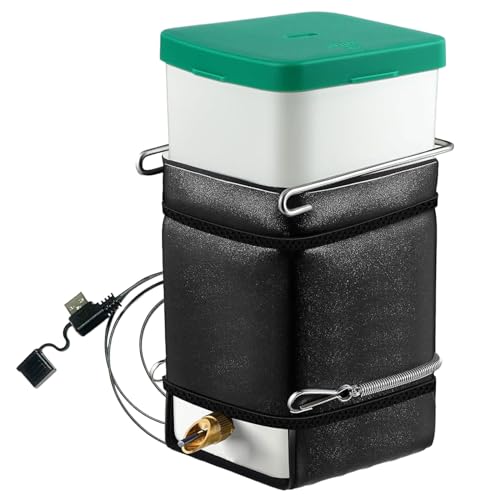 GRONGU Haustier USB Beheizter Wasserspender Für Kaninchen Externe Automatische Heizung Wasserzufuhr Saubere Wasserflasche Mit Schlagbolzenkopf Hamster Wasserflasche von GRONGU