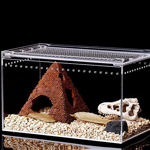 Insektenschutzgehege, Acryl, Reptilienkäfig, Zuchtbox, Terrarium, transparenter Futterraum für Schlangen, kleine Haustiere, Isopoden, Eidechsen, Kakerlaken, Insekten von YAOFANG