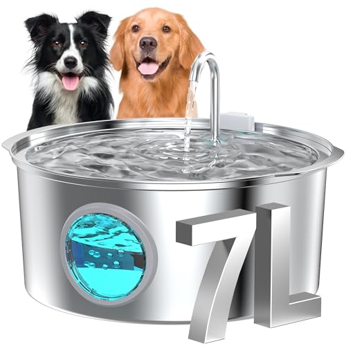 GROOKPET Katzenbrunnen Edelstahl: Trinkbrunnen für Katze - 3.2L Katzenbrunnen für Katzen - Leiser Katzen Trinkbrunnen GROOKPET Katzenbrunnen Edelstahl: Trinkbrunnen für Katze - 3.2L Katzenbrunnen für Katzen - Leiser Katzen Trinkbrunnen von GROOKPET