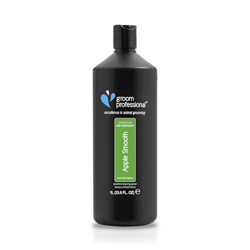 GROOM PROFESSIONAL Apple Smooth Hundeshampoo Sensitiv - Hundeshampoo Gegen Juckreiz - Tiefenreinigendes Shampoo für Hunde - Hinterlässt EIN Glänzendes & Sauberes Fell - Apfelduft, 1 Liter GROOM PROFESSIONAL Apple Smooth Hundeshampoo Sensitiv - Hundeshampoo Gegen Juckreiz - Tiefenreinigendes Shampoo für Hunde - Hinterlässt EIN Glänzendes & Sauberes Fell - Apfelduft, 1 Liter von GROOM PROFESSIONAL