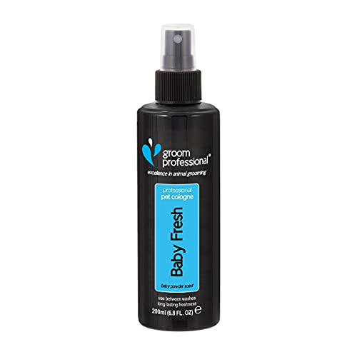 GROOM PROFESSIONAL Baby Fresh Haustier-Parfüm, Exzellenz in der Tierpflege, Hundeparfüm mit dem vertrauten frischen Baby Fresh Duft, enthält Kamille zur Beruhigung der Haut, 200ml GROOM PROFESSIONAL Baby Fresh Haustier-Parfüm, Exzellenz in der Tierpflege, Hundeparfüm mit dem vertrauten frischen Baby Fresh Duft, enthält Kamille zur Beruhigung der Haut, 200ml von GROOM PROFESSIONAL