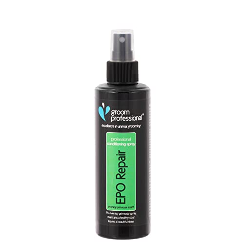 GROOM PROFESSIONAL Evening Primrose Oil Hundespray - Konditionierungsspray für Hunde - Fellpflege-Spray für Hunde - Hilft, Gesundes Fell und Gesunde Haut zu Erhalten - Bedingungen Hundefell, 200ml GROOM PROFESSIONAL Evening Primrose Oil Hundespray - Konditionierungsspray für Hunde - Fellpflege-Spray für Hunde - Hilft, Gesundes Fell und Gesunde Haut zu Erhalten - Bedingungen Hundefell, 200ml von GROOM PROFESSIONAL
