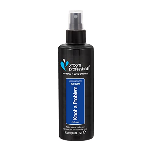 GROOM PROFESSIONAL Knot A Problem Entwirrungsspray für Hunde - Hunde-Entwirrungsspray für verfilztes Fell - Löst Knoten & Verfilzungen - Hilft, Verfilzungen zu Entfernen - Verleiht Glanz, 1 Liter GROOM PROFESSIONAL Knot A Problem Entwirrungsspray für Hunde - Hunde-Entwirrungsspray für verfilztes Fell - Löst Knoten & Verfilzungen - Hilft, Verfilzungen zu Entfernen - Verleiht Glanz, 1 Liter von GROOM PROFESSIONAL