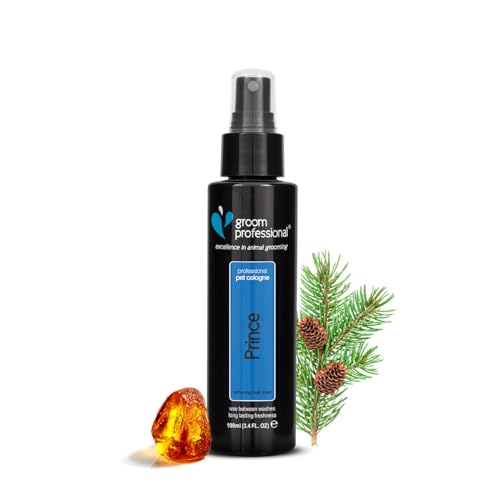 GROOM PROFESSIONAL Prince Haustier-Parfüm, Exzellenz in der Tierpflege, Hundeparfüm mit Einer Leichter Hauch von Moschus, enthält Kamille zur Beruhigung der Haut, hergestellt in Großbritannien, 100ml GROOM PROFESSIONAL Prince Haustier-Parfüm, Exzellenz in der Tierpflege, Hundeparfüm mit Einer Leichter Hauch von Moschus, enthält Kamille zur Beruhigung der Haut, hergestellt in Großbritannien, 100ml von GROOM PROFESSIONAL