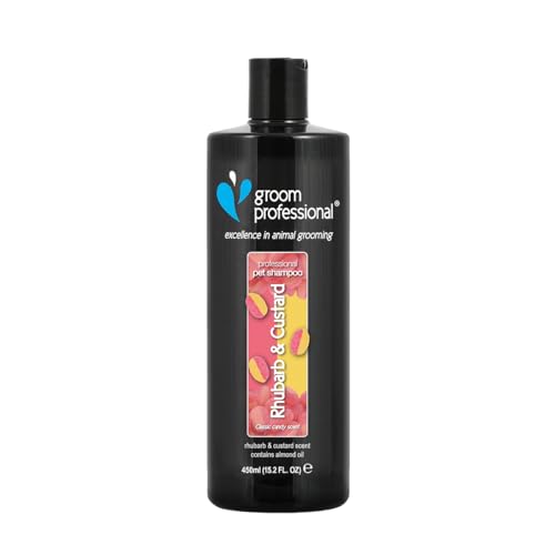 GROOM PROFESSIONAL Rhubarb & Custard Hundeshampoo - Hundeshampoo Gegen Geruch - Tiefenreinigendes Shampoo - Reinigt und Beseitigt Gerüche - Macht das Fell Weich - Süßer Duft, 450ml GROOM PROFESSIONAL Rhubarb & Custard Hundeshampoo - Hundeshampoo Gegen Geruch - Tiefenreinigendes Shampoo - Reinigt und Beseitigt Gerüche - Macht das Fell Weich - Süßer Duft, 450ml von GROOM PROFESSIONAL