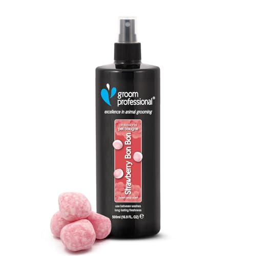 GROOM PROFESSIONAL Strawberry Bon Bon Hundeparfüm - Hundeparfüm-Spray - Frisches Duftspray für Hunde Gegen Geruch - Fabelhafter süßer Duft - Perfekt für Zwischen den Waschgängen, 500ml GROOM PROFESSIONAL Strawberry Bon Bon Hundeparfüm - Hundeparfüm-Spray - Frisches Duftspray für Hunde Gegen Geruch - Fabelhafter süßer Duft - Perfekt für Zwischen den Waschgängen, 500ml von GROOM PROFESSIONAL