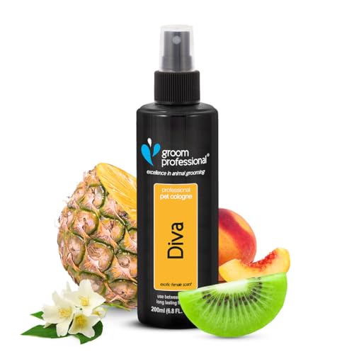 Groom Professional Diva Haustier-Parfüm, Exzellenz in der Tierpflege, Hundeparfüm mit schönem weiblichen Duft, Ideal für die Verwendung zwischen den Waschgängen, hergestellt in Großbritannien, 200ml Groom Professional Diva Haustier-Parfüm, Exzellenz in der Tierpflege, Hundeparfüm mit schönem weiblichen Duft, Ideal für die Verwendung zwischen den Waschgängen, hergestellt in Großbritannien, 200ml von GROOM PROFESSIONAL