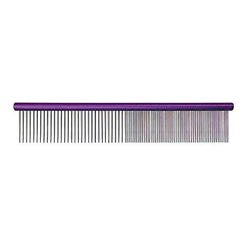 GROOM PROFESSIONAL Spectrum Kamm 50/50 - Hundekamm - Für Feines Fell - Perfekter Kamm für Kleine Rassen - Für Kompliziertere Bereiche oder Feineres Fell - Lila, 25cm GROOM PROFESSIONAL Spectrum Kamm 50/50 - Hundekamm - Für Feines Fell - Perfekter Kamm für Kleine Rassen - Für Kompliziertere Bereiche oder Feineres Fell - Lila, 25cm von GROOM PROFESSIONAL