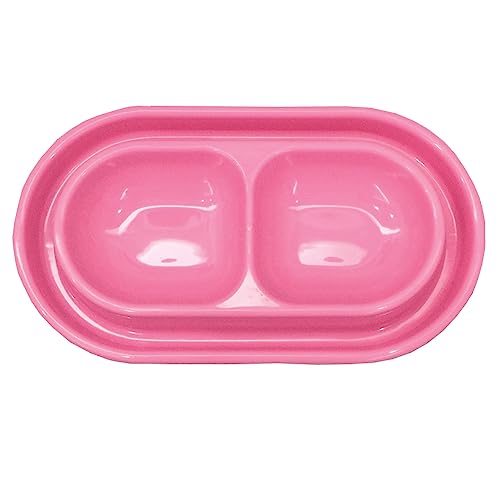GRPET Ant Proof Cat Dish Pet Feeder 32oz Food Water Bowl for Small Medium Size Dogs Cats (Pink, M) von GRPET