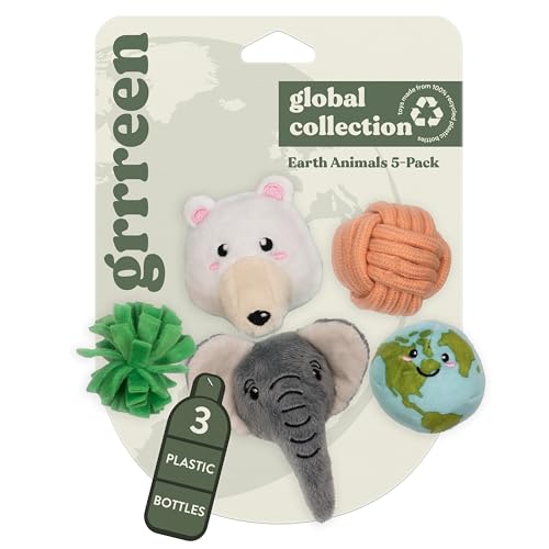 GRRREEN Stofftier-Katzenspielzeug | Erdtiere gemischtes Bündel | Vorteilspack für Indoor-Katzen | Niedliches interaktives Plüschtier | aus umweltfreundlichen Materialien – Go Green! GRRREEN Stofftier-Katzenspielzeug | Erdtiere gemischtes Bündel | Vorteilspack für Indoor-Katzen | Niedliches interaktives Plüschtier | aus umweltfreundlichen Materialien – Go Green! von GRRREEN