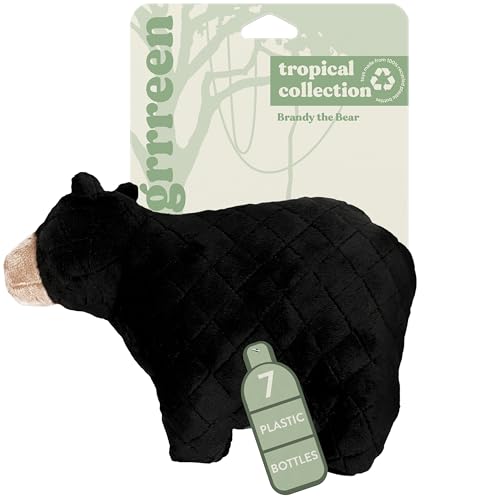 GRRREEN Tropical Collection Hundespielzeug, Jumbo-Größe, Brandy der Bär, niedlich, langlebig und nachhaltig, Plüsch-Kauspielzeug für Hunde, hergestellt aus umweltfreundlichen und recycelten GRRREEN Tropical Collection Hundespielzeug, Jumbo-Größe, Brandy der Bär, niedlich, langlebig und nachhaltig, Plüsch-Kauspielzeug für Hunde, hergestellt aus umweltfreundlichen und recycelten von GRRREEN