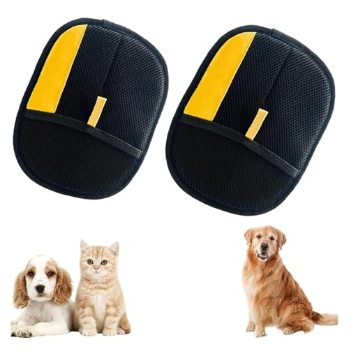 Tierhaarentferner-Handschuh, Tierhaarentfernungshandschuh für Katzen und Hunde, elektrostatische Tierhaarhandschuhe, waschbar, wiederverwendbar, für Möbel, Bettwäsche, Couch, Kleidung, Teppich Tierhaarentferner-Handschuh, Tierhaarentfernungshandschuh für Katzen und Hunde, elektrostatische Tierhaarhandschuhe, waschbar, wiederverwendbar, für Möbel, Bettwäsche, Couch, Kleidung, Teppich von GRXMAEAT