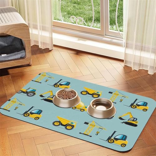 GSGCSBYMLG Cartoon Heavy Machinery Truck bedruckte Haustier-Tischdecke aus saugfähigem Leder GSGCSBYMLG Cartoon Heavy Machinery Truck bedruckte Haustier-Tischdecke aus saugfähigem Leder von GSGCSBYMLG