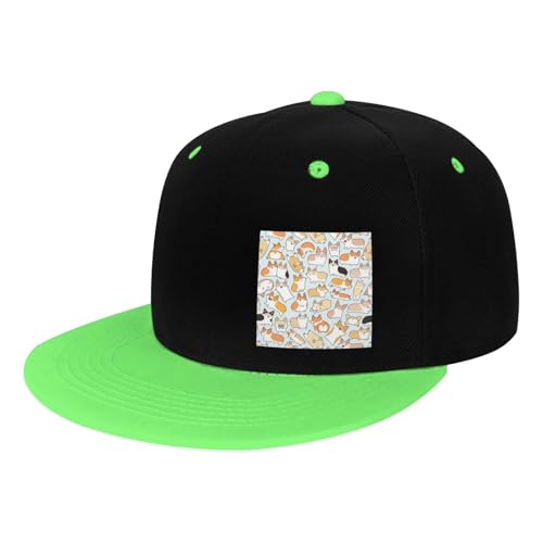 GSGCSBYMLG Corgi Dog Printed Contrast Hip Hop Baseball Cap Trucker Hat GSGCSBYMLG Corgi Dog Printed Contrast Hip Hop Baseball Cap Trucker Hat von GSGCSBYMLG