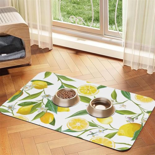 GSGCSBYMLG Frische tropische Zitronen bedruckte Haustier-Tischdecke aus saugfähigem Leder GSGCSBYMLG Frische tropische Zitronen bedruckte Haustier-Tischdecke aus saugfähigem Leder von GSGCSBYMLG