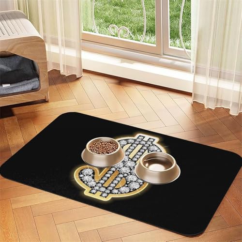 GSGCSBYMLG Goldenes Dollarzeichen bedruckte Haustier-Tischdecke aus saugfähigem Leder GSGCSBYMLG Goldenes Dollarzeichen bedruckte Haustier-Tischdecke aus saugfähigem Leder von GSGCSBYMLG