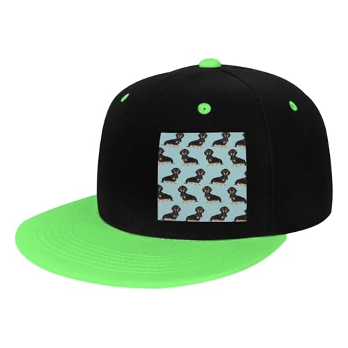GSGCSBYMLG Hip-Hop-Baseballkappe, Motiv: Dackel und Weiner mit Hundemotiv, für Kinder, mit kontrastierendem Design GSGCSBYMLG Hip-Hop-Baseballkappe, Motiv: Dackel und Weiner mit Hundemotiv, für Kinder, mit kontrastierendem Design von GSGCSBYMLG