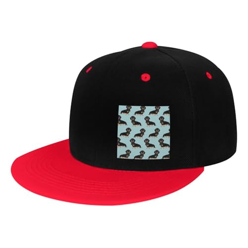 GSGCSBYMLG Hip-Hop-Baseballkappe, Motiv: Dackel und Weiner mit Hunden bedruckt, Trucker-Mütze GSGCSBYMLG Hip-Hop-Baseballkappe, Motiv: Dackel und Weiner mit Hunden bedruckt, Trucker-Mütze von GSGCSBYMLG