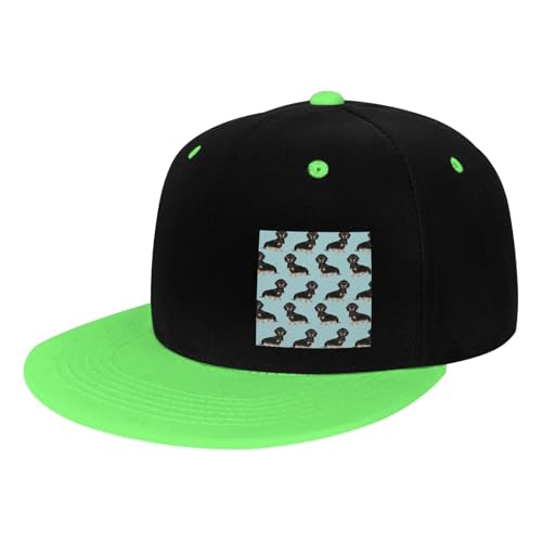 GSGCSBYMLG Hip-Hop-Baseballkappe, Motiv: Dackel und Weiner mit Hunden bedruckt, Trucker-Mütze GSGCSBYMLG Hip-Hop-Baseballkappe, Motiv: Dackel und Weiner mit Hunden bedruckt, Trucker-Mütze von GSGCSBYMLG