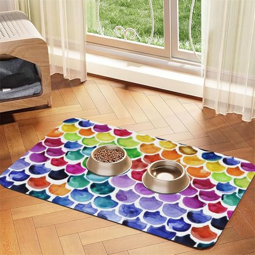 GSGCSBYMLG Meerjungfrauen-Tischdecke mit Fischschuppen-Motiv, saugfähig, Leder GSGCSBYMLG Meerjungfrauen-Tischdecke mit Fischschuppen-Motiv, saugfähig, Leder von GSGCSBYMLG