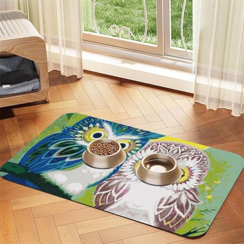 GSGCSBYMLG Pärchen Eule Sitzstange Baum bedruckt Haustier saugfähige Leder Tischdecke Platzdeckchen GSGCSBYMLG Pärchen Eule Sitzstange Baum bedruckt Haustier saugfähige Leder Tischdecke Platzdeckchen von GSGCSBYMLG