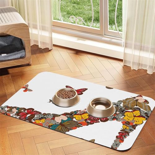 GSGCSBYMLG Platzdeckchen aus saugfähigem Leder mit Schmetterlingsmotiv und hohem Absatz GSGCSBYMLG Platzdeckchen aus saugfähigem Leder mit Schmetterlingsmotiv und hohem Absatz von GSGCSBYMLG