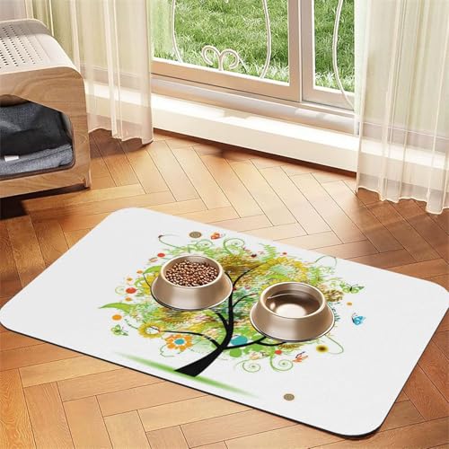 GSGCSBYMLG Platzdeckchen mit Blumenbaum und Gänseblümchen, Sonnenblumen, Schmetterlingen, Marienkäfern, Insekten, bedruckt, saugfähig, Leder GSGCSBYMLG Platzdeckchen mit Blumenbaum und Gänseblümchen, Sonnenblumen, Schmetterlingen, Marienkäfern, Insekten, bedruckt, saugfähig, Leder von GSGCSBYMLG
