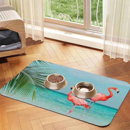 GSGCSBYMLG Platzdeckchen mit Flamingo im Wasser, saugfähig, aus Leder GSGCSBYMLG Platzdeckchen mit Flamingo im Wasser, saugfähig, aus Leder von GSGCSBYMLG