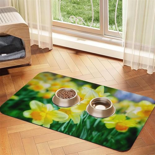GSGCSBYMLG Saugfähige Leder-Tischdecke mit Narzissen-Blumen-Motiv GSGCSBYMLG Saugfähige Leder-Tischdecke mit Narzissen-Blumen-Motiv von GSGCSBYMLG