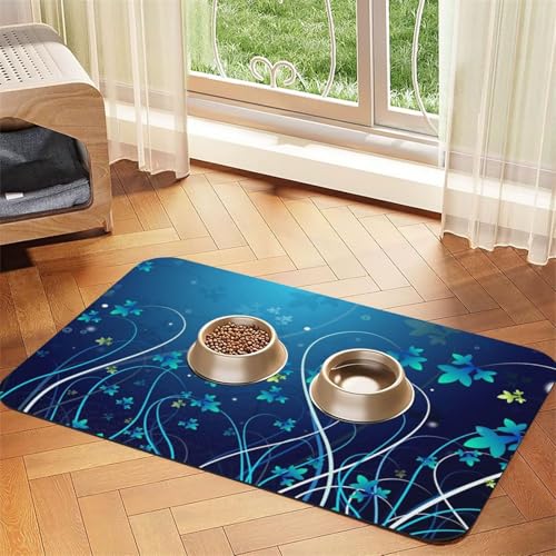 GSGCSBYMLG Saugfähige Leder-Tischdecke mit blauem Wirbelmuster GSGCSBYMLG Saugfähige Leder-Tischdecke mit blauem Wirbelmuster von GSGCSBYMLG