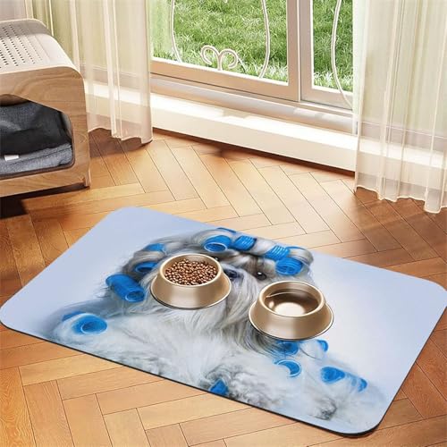 GSGCSBYMLG Shih Tzu Hund bedruckte Haustier-Tischdecke, saugfähig, Leder GSGCSBYMLG Shih Tzu Hund bedruckte Haustier-Tischdecke, saugfähig, Leder von GSGCSBYMLG