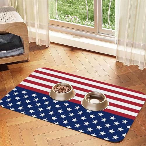 GSGCSBYMLG Tischsets mit amerikanischer Flagge, Sterne, Streifen, bedruckt, saugfähig, Leder GSGCSBYMLG Tischsets mit amerikanischer Flagge, Sterne, Streifen, bedruckt, saugfähig, Leder von GSGCSBYMLG