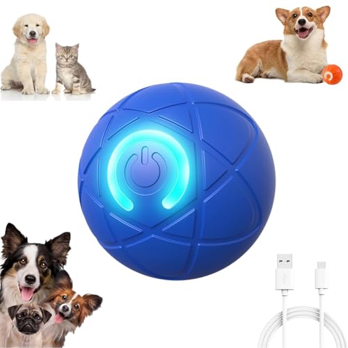 GSHLGAO Shaky Ball Spielzeug für Hunde, vibrierender Hundeball, wackeliger Ball, Hundespielzeug, automatisch beweglicher Hundespielzeug, vibrierender Ball für Hunde für kleine, mittelgroße und große GSHLGAO Shaky Ball Spielzeug für Hunde, vibrierender Hundeball, wackeliger Ball, Hundespielzeug, automatisch beweglicher Hundespielzeug, vibrierender Ball für Hunde für kleine, mittelgroße und große von GSHLGAO