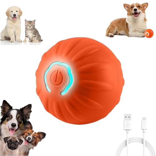 GSHLGAO Shaky Ball Spielzeug für Hunde, vibrierender Hundeball, wackeliger Ball, Hundespielzeug, automatisch beweglicher Hundespielzeug, vibrierender Ball für Hunde für kleine, mittelgroße und große von GSHLGAO