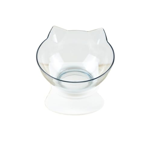 Hoher Katzenschüssel Katzennäpfe, Katzenfutternäpfe, erhöhte, geneigte Schüsseln for Welpen und Hasen, orthopädische Katzennäpfe for Katzen für Futter und Wasser (Color : Single Bowl-1) von GSJNHY