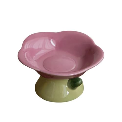 Hoher Katzenschüssel Katzennapf, rutschfest, in Blumenform, hoher Fuß, for Hunde und Welpen, for Füttern von Futter, Wasser, erhöhte Schüssel, Heimtierbedarf für Futter und Wasser (Color : Purple Pla Hoher Katzenschüssel Katzennapf, rutschfest, in Blumenform, hoher Fuß, for Hunde und Welpen, for Füttern von Futter, Wasser, erhöhte Schüssel, Heimtierbedarf für Futter und Wasser (Color : Purple Pla von GSJNHY