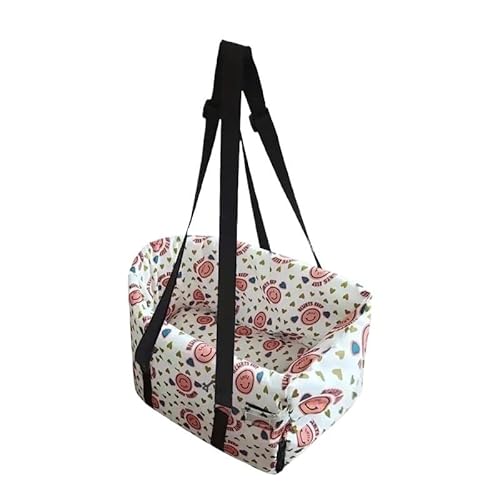 Hunde Autositz Oxford Wasserdichter Hunde-Autositz mit modischem Aufdruck, zentrale Armlehne, Haustier-Sitzerhöhung, Hunde-Sicherheits-Autositz for Reisen im Freien (Color : Pink Smiley, Size : 45x2 Hunde Autositz Oxford Wasserdichter Hunde-Autositz mit modischem Aufdruck, zentrale Armlehne, Haustier-Sitzerhöhung, Hunde-Sicherheits-Autositz for Reisen im Freien (Color : Pink Smiley, Size : 45x2 von GSJNHY