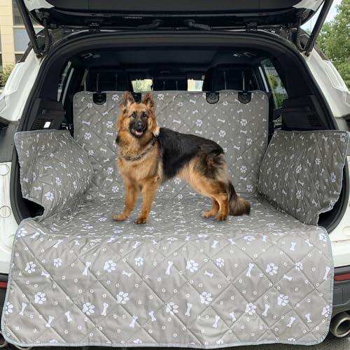 Hunde Autositz wasserdichte SUV-Cargo-Einlage for Hunde, Hundesitzbezug-Matte for SUVs, Limousinen, Transporter, große Größe, universelle Passform von GSJNHY